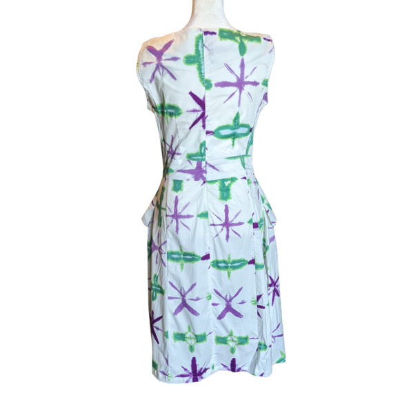 Samantha Sung NWT Snow Flake Tie Dye Devon Dress Small - Picture 4 of 8